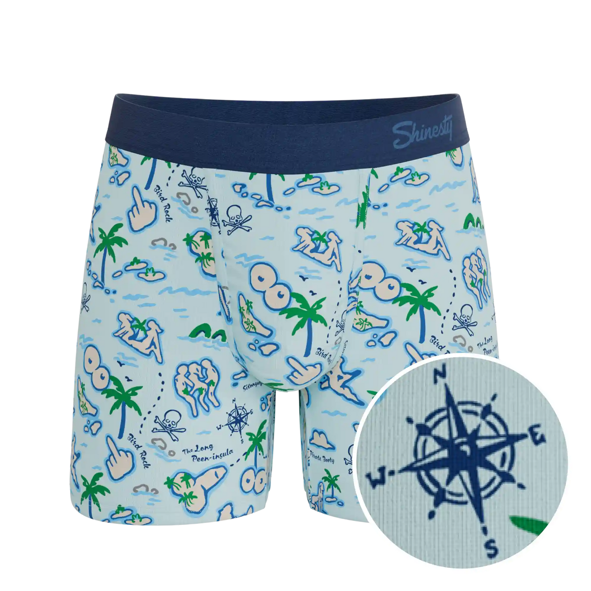 The Pirate's Booty | Naughty Map Ball Hammock® Pouch Underwear
