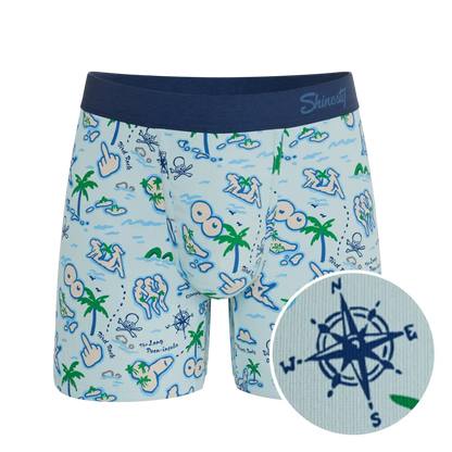 The Pirate's Booty | Naughty Map Ball Hammock® Pouch Underwear