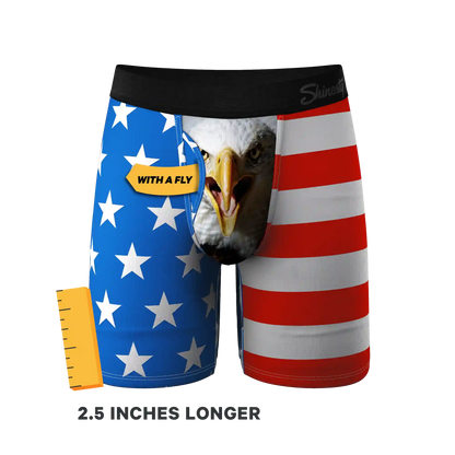 The Mascot | American Flag Ball Hammock® Boxer - Long Leg