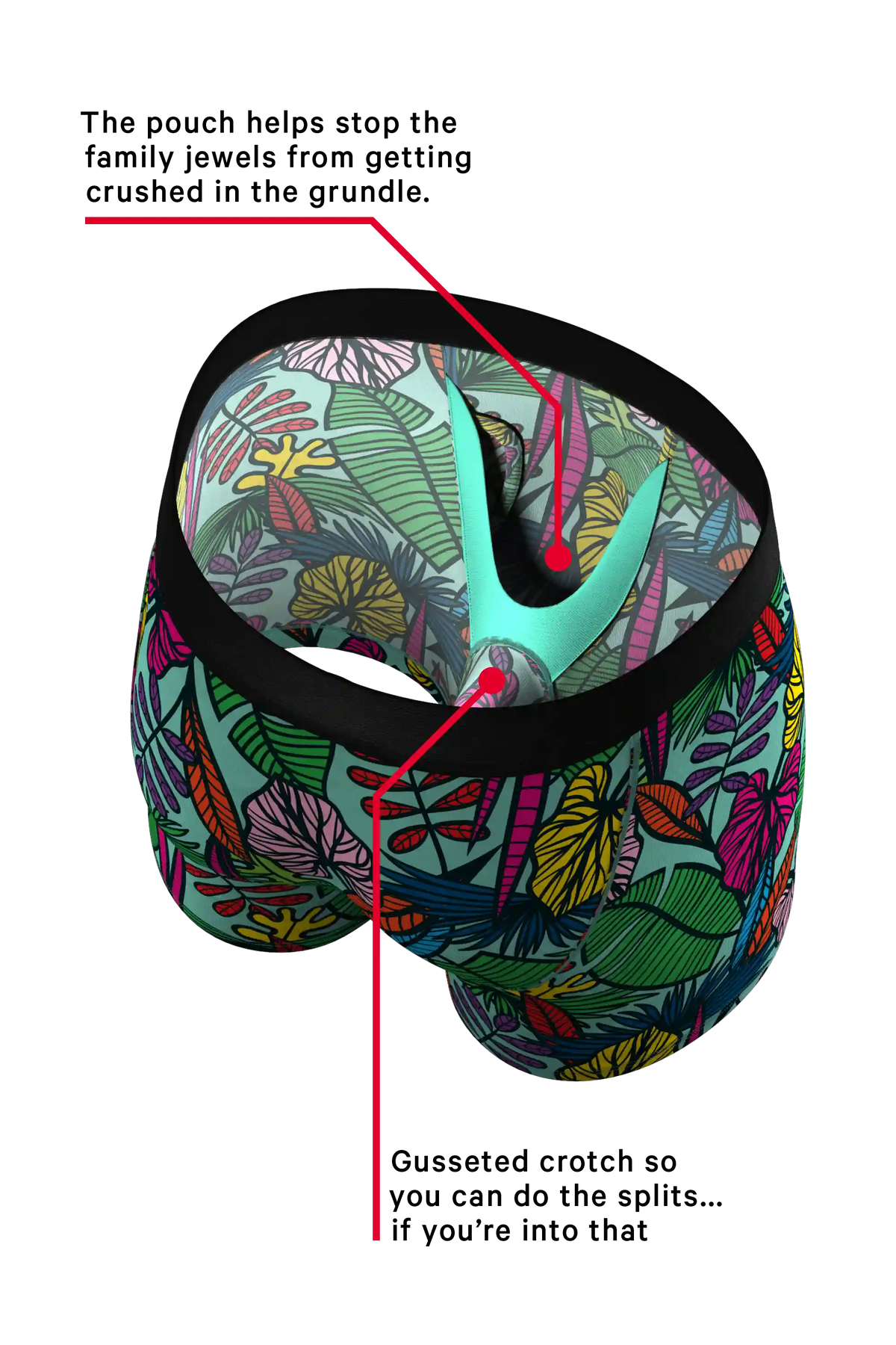 The Sex On The Beach | Tropical Ball Hammock® Pouch Underwear With Fly