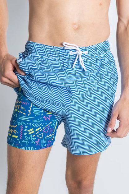The Swim Lesson | Blue Wave Tropical Ball Hammock® Pouch 5" Swim Trunks