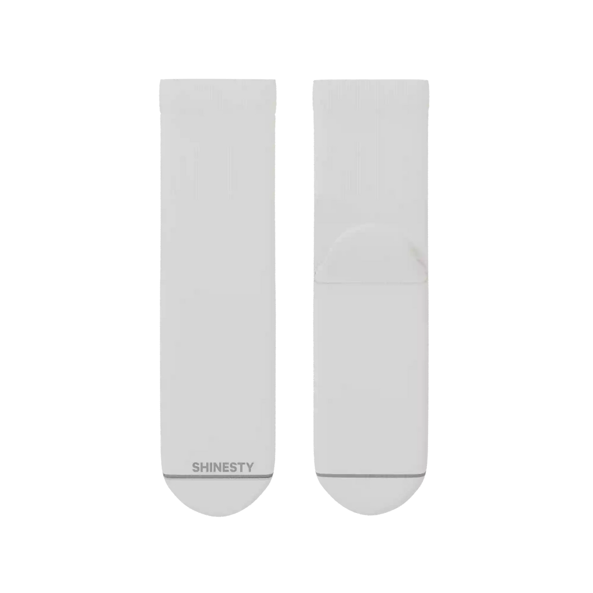 The Blizzard | Plain White Heel Hammock™ Quarter Crew Socks