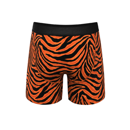 The Feral Feline | Tiger Print Ball Hammock® Pouch Underwear With Fly