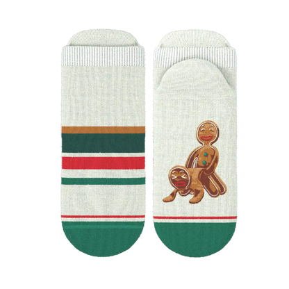 The Ginger Rail | Gingerbread Heel Hammock™ Ankle Socks