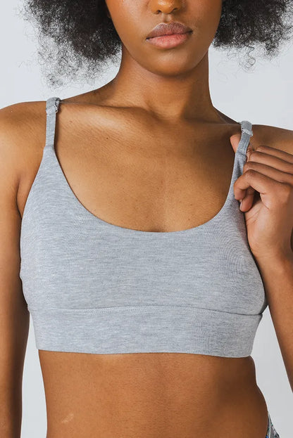 The Intramural Champ | Heather Grey Boob Hammock™ Scoop Bralette