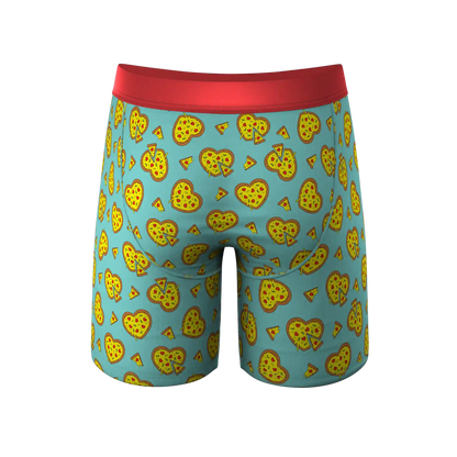 The Deep Dish | Pizza Hearts Ball Hammock® Boxer - Long Leg