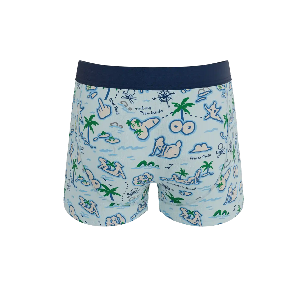 The Pirate's Booty | Naughty Map Ball Hammock® Pouch Trunks Underwear