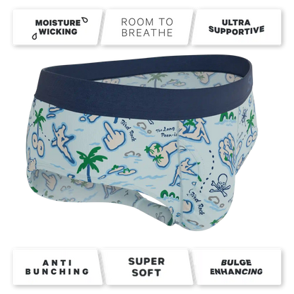 The Pirate's Booty | Naughty Map Ball Hammock® Pouch Underwear Briefs