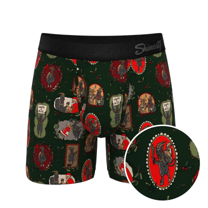 The King Krampus | Krampus Print Ball Hammock® Pouch Underwear With Fly