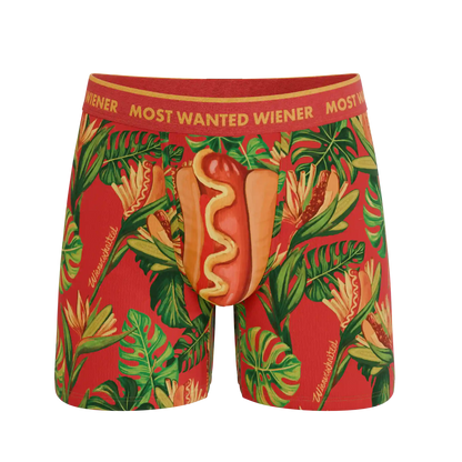The Wiener In Paradise | Shinesty X Wienerschnitzel Tropical Ball Hammock® Pouch Underwear