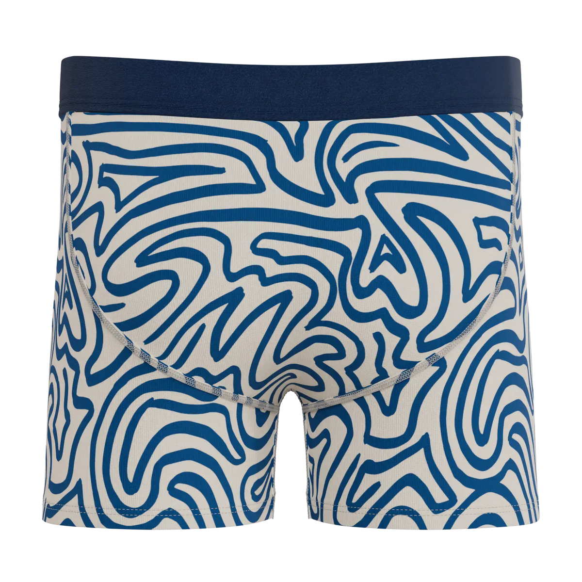 The Rio Grande | Abstract Navy Line Youth Boxer Briefs
