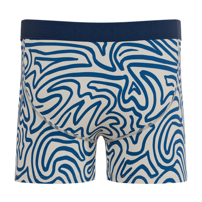 The Rio Grande | Abstract Navy Line Youth Boxer Briefs