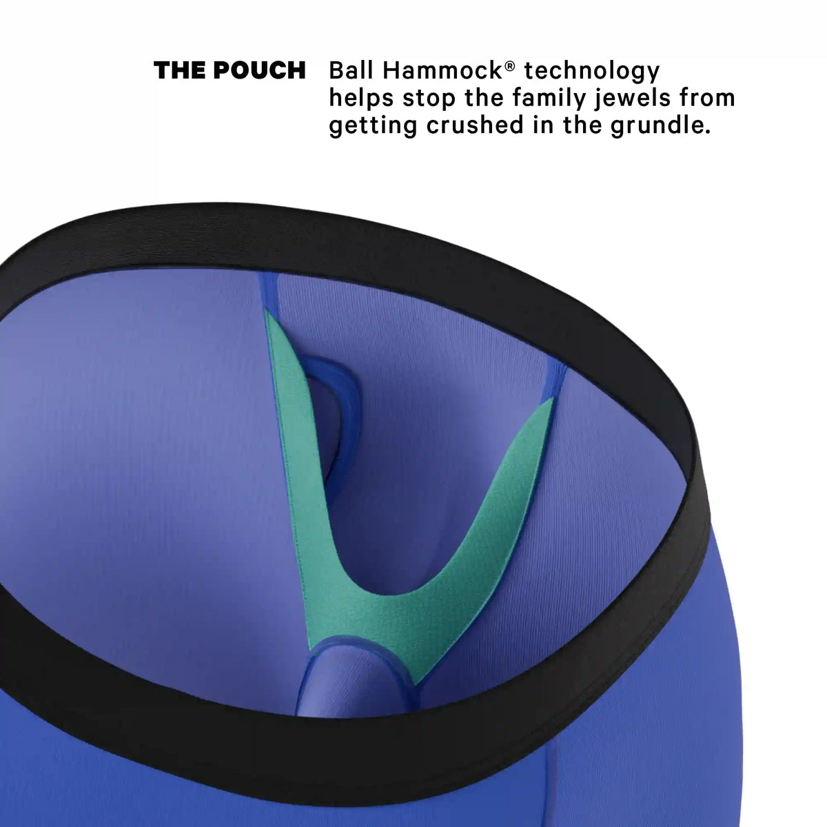 The Jackson | Blue Cowboy Shinesty x Diamond Cross Ranch Ball Hammock® Boxer - Long Leg