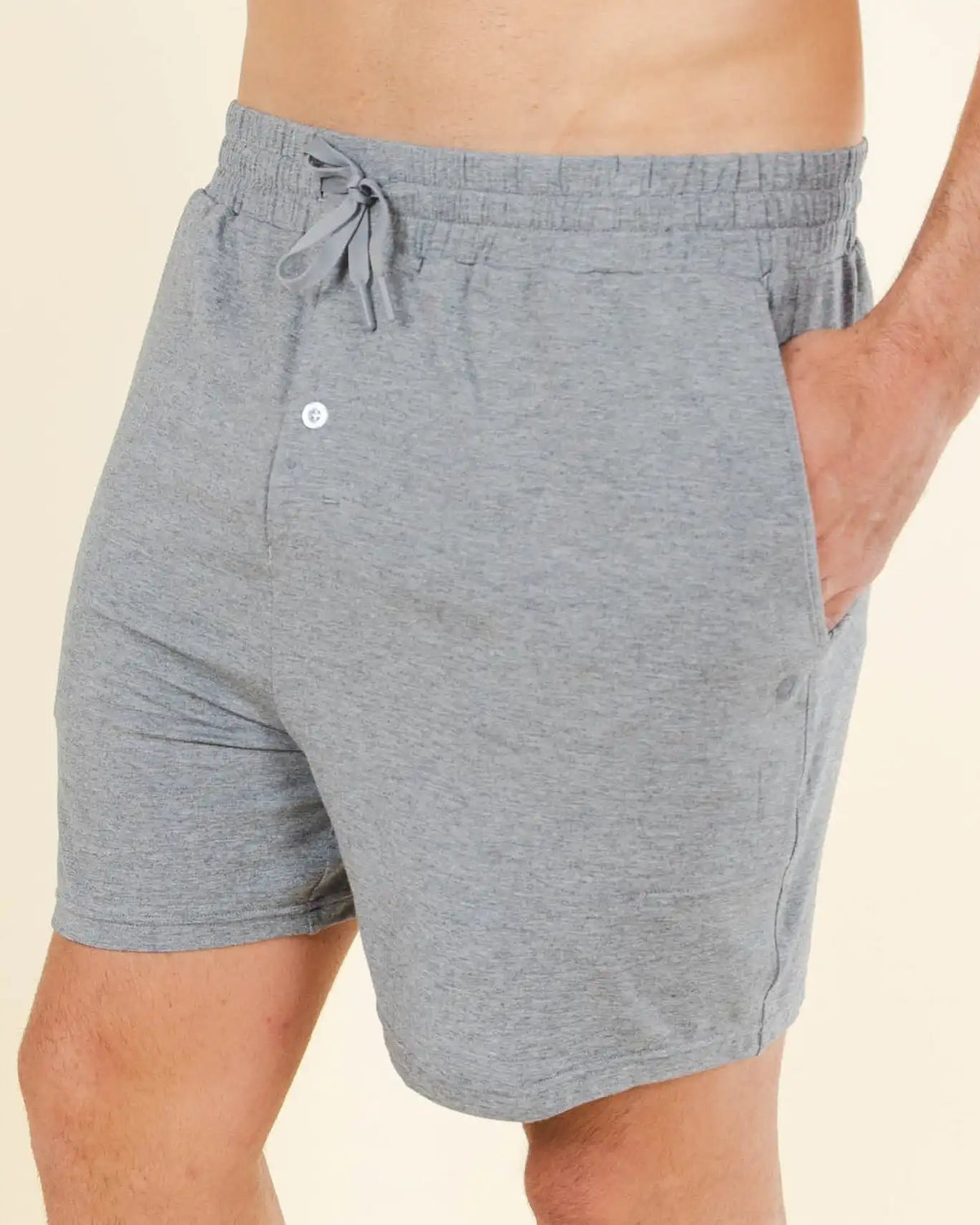 The Rock Solid | Mild Grey SleepDeep™ Men’s Pajama Shorts