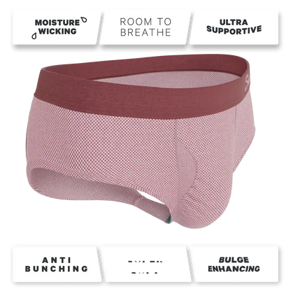 The Bell Pep | Red Chambray Ball Hammock® Pouch Underwear Briefs
