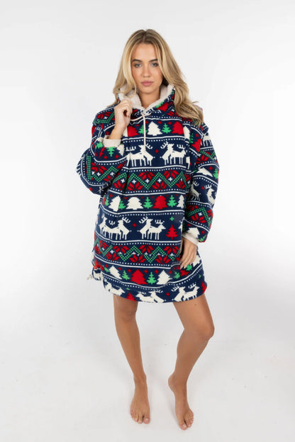 The Caribou Lous | Reversible Christmas Fur Hoodie