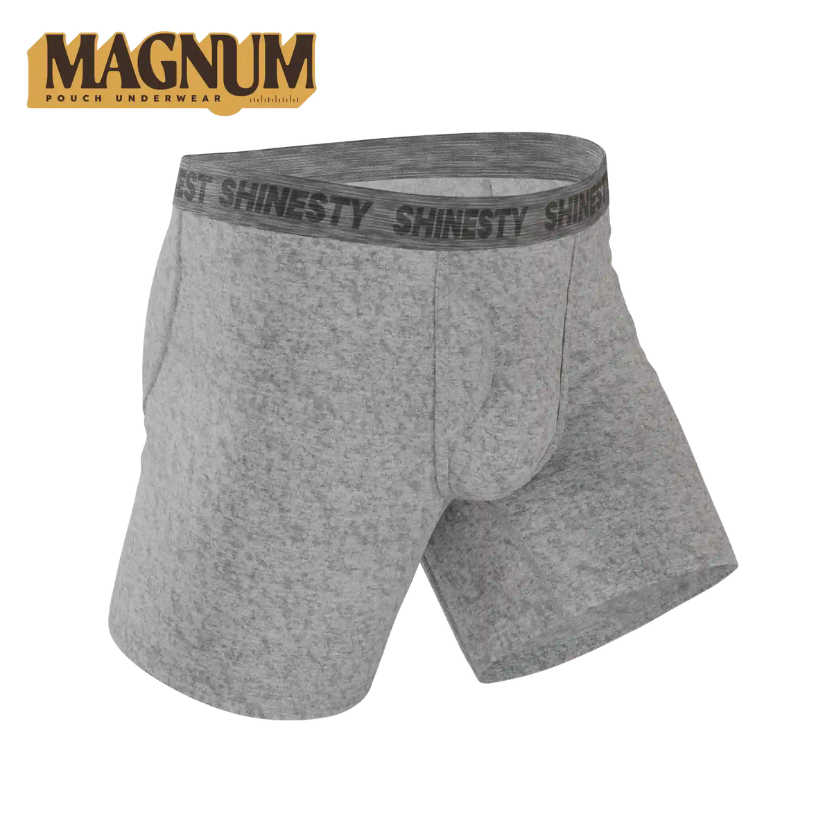 The Flintstone | Heather Grey and Black Ball Hammock® Magnum Big Pouch Underwear