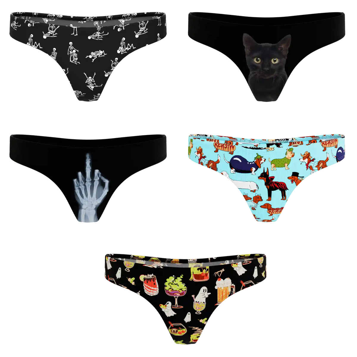 The Halloweird | MicroModal Thong 5 Pack