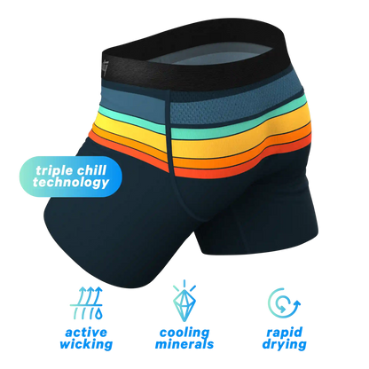 The Summer Solstice | Retro Stripes paradICE™ Cooling Ball Hammock® Underwear