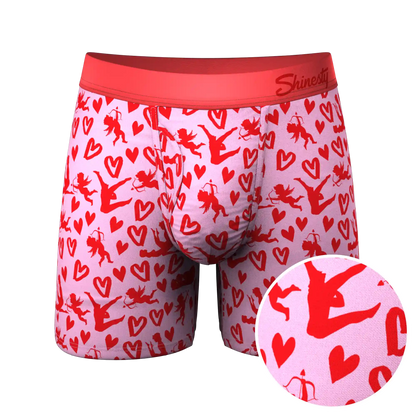 The Cupid Shuffle | Glow in the Dark Valentines Day Ball Hammock® Pouch Underwear With Fly
