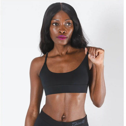 The Threat Level Midnight | Black Boob Hammock™ Scoop Bralette