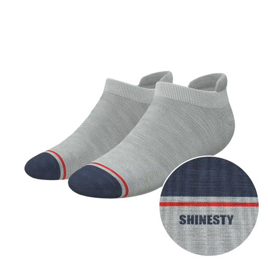 The Pebble | Grey Heel Hammock™ Ankle Socks