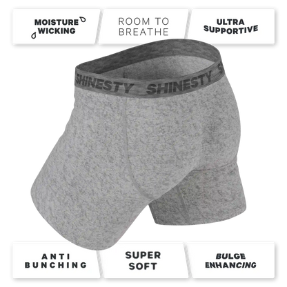 The Flintstone | Heather Grey and Black Ball Hammock® Pouch Underwear