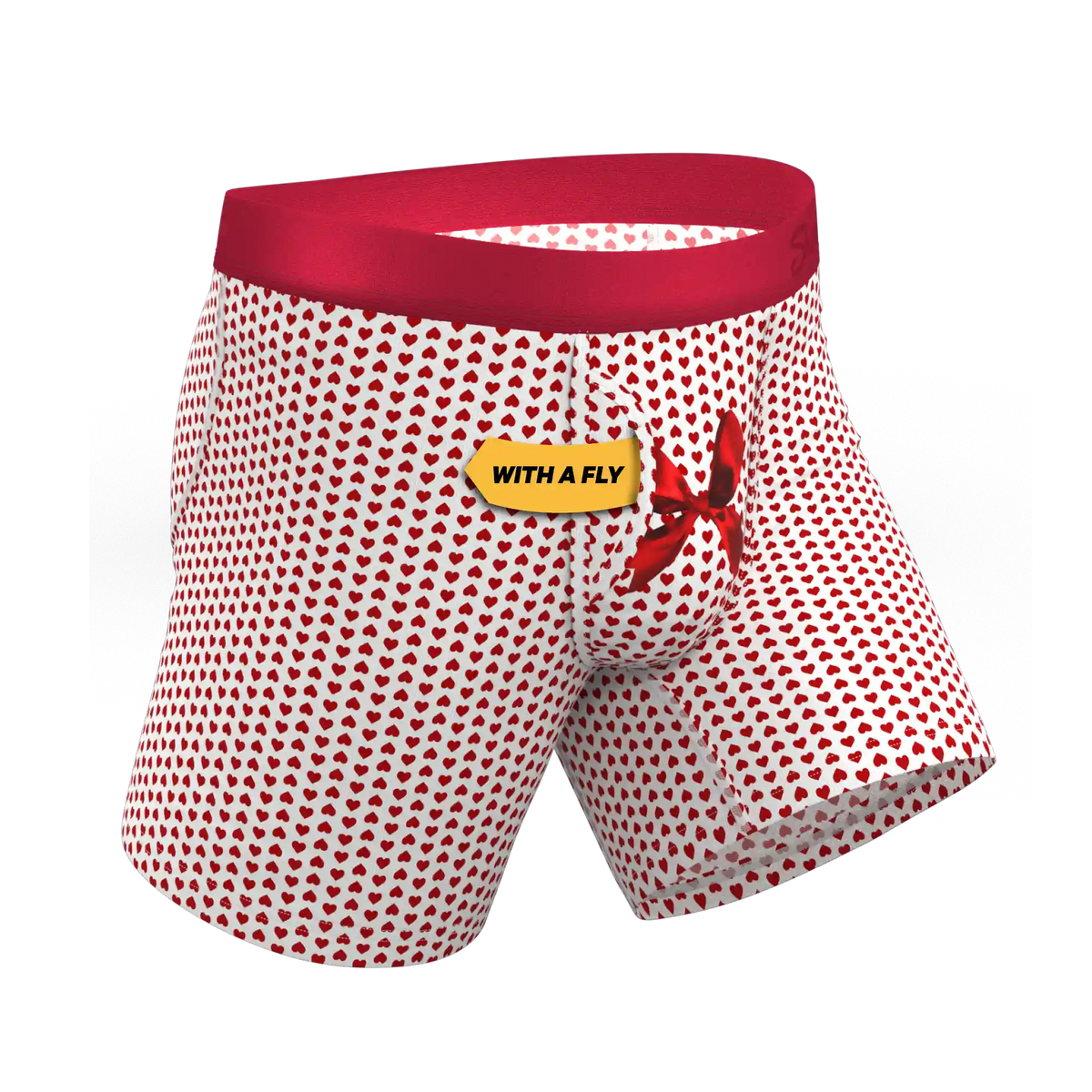 The Date Night | Valentine's Day Bow Ball Hammock® Pouch Underwear With Fly