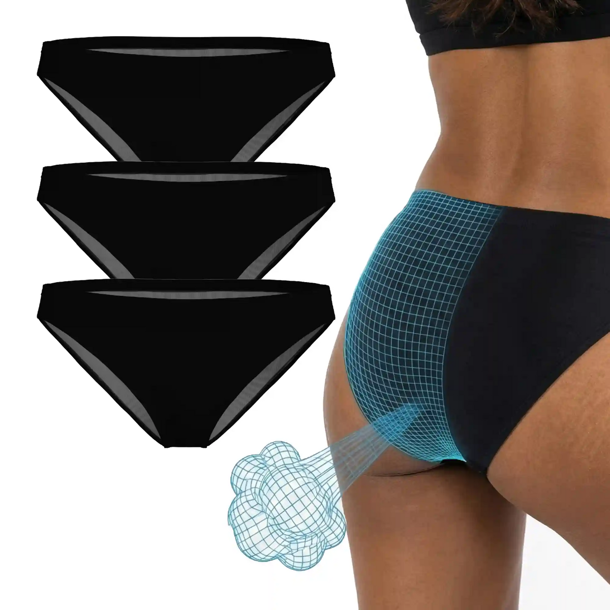 The Threat Level Midnight | Fart Proof Bikini Underwear 3 Pack