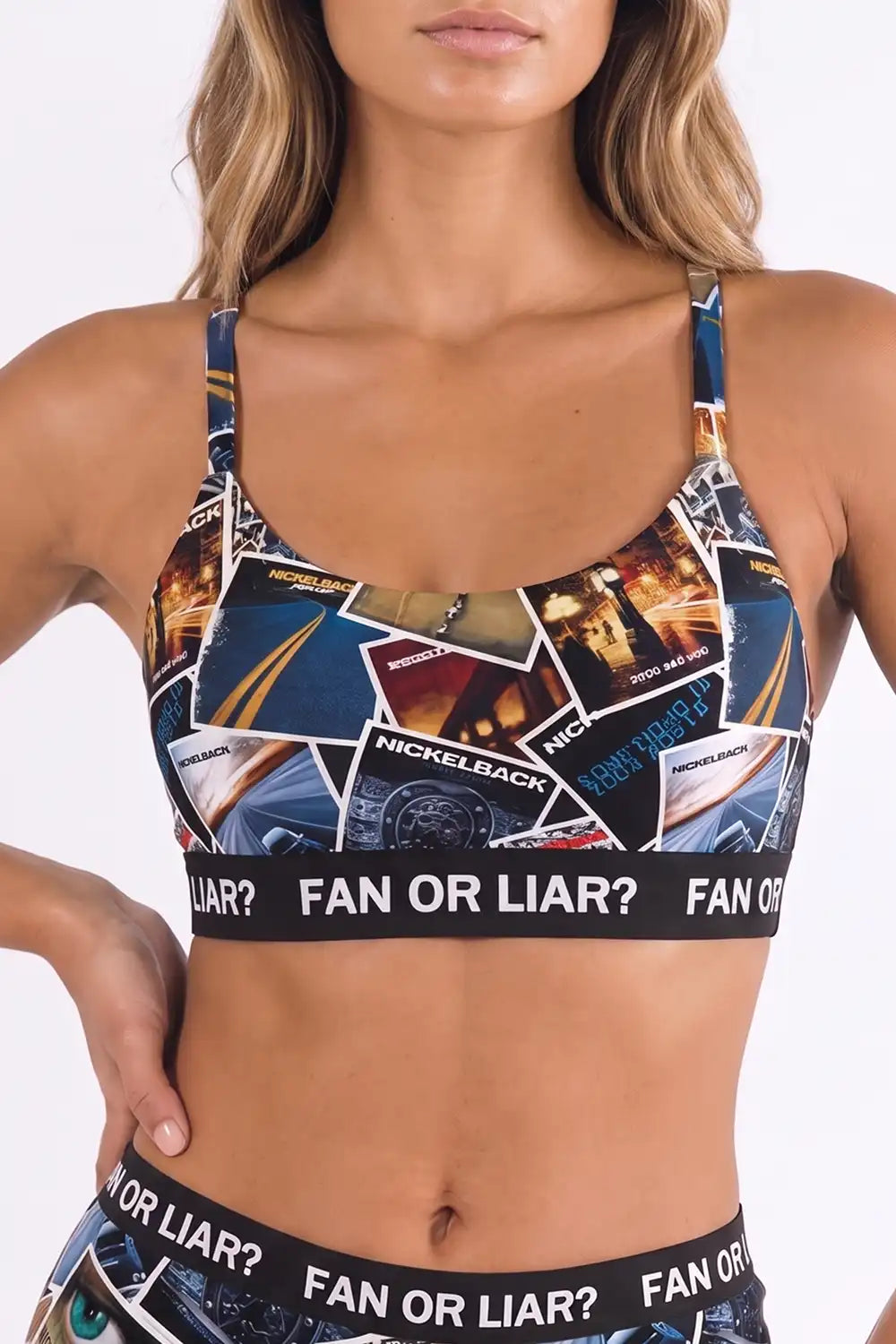 The Fan or Liar | Shinesty X Nickelback Albums Bralette