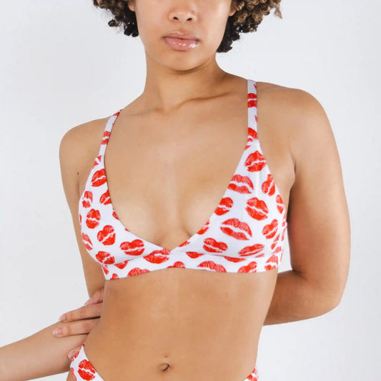 The Pucker Up | Lipstick Kiss Boob Hammock™ Triangle Bralette