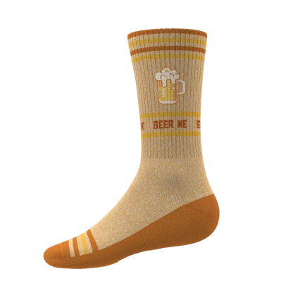 The Barley Pop | Beer Heel Hammock™ Crew Socks