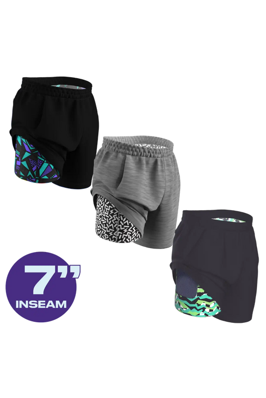 The Athlete | Ball Hammock® 7 Inch Athletic Shorts 3 Pack