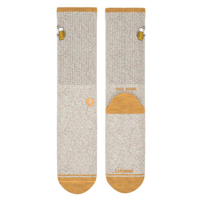 The Brewski | Beer Heel Hammock™ Crew Socks