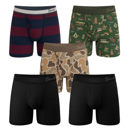 The Hide and Hunt | Ball Hammock® Pouch Boxer Briefs with Fly 5 Pack
