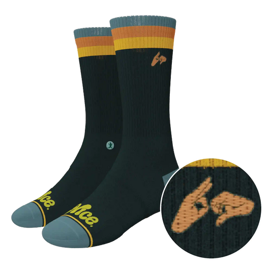 The Wine Dine & 69 | Route 69 Heel Hammock™ Crew Socks