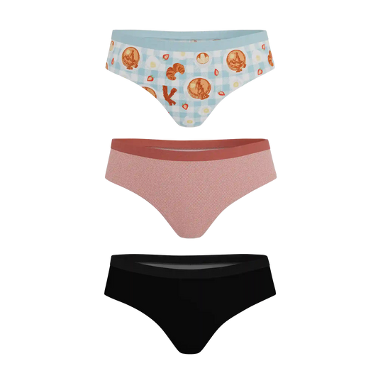The Breakfast in Bed | Cheeky Underwear 3 Pack