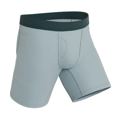The Dry Ice | Muted Steel Blue Ball Hammock® Boxer - Long Leg