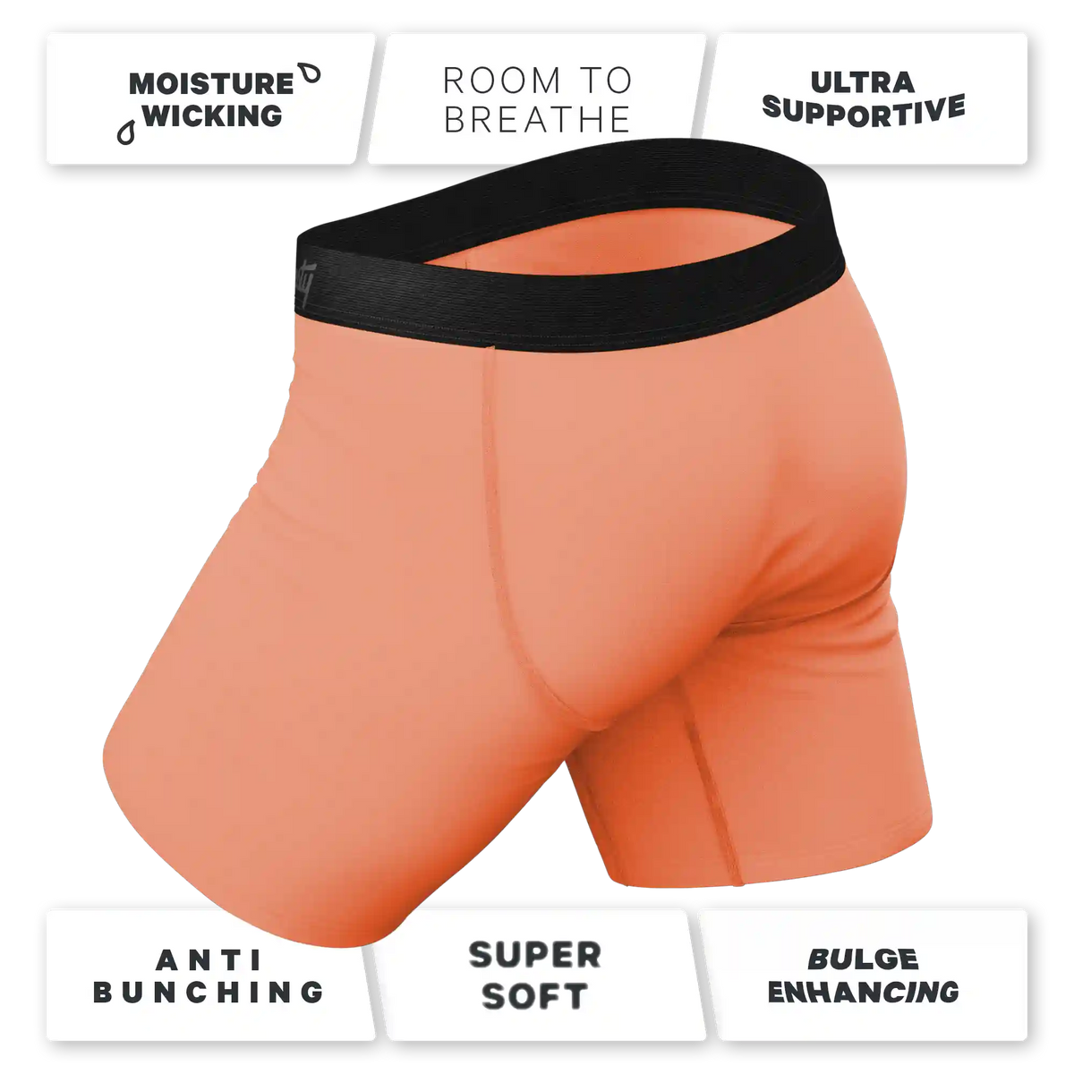 The Crossing Guard | Orange Ball Hammock® Boxer - Long Leg