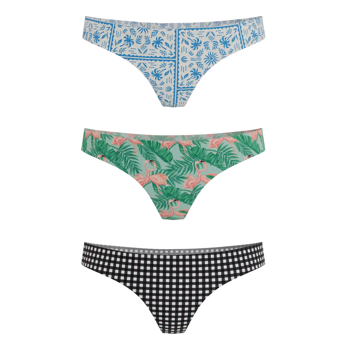 The Vacation Vices | Women's Thong Underwear 3 Pack