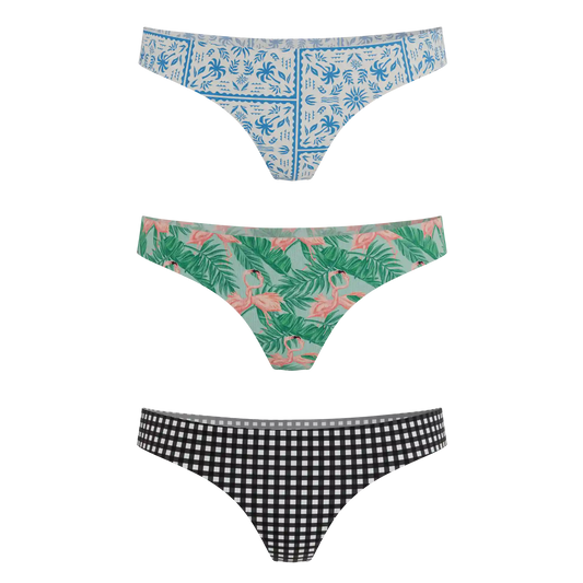 The Vacation Vices | Women's Thong Underwear 3 Pack