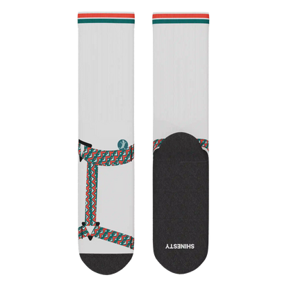 The Faux Pas | Velcro Sandal Heel Hammock™ Crew Socks