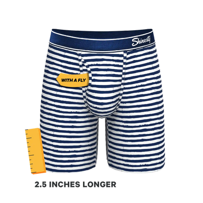 The Sailor | Nautical Stripe Ball Hammock® Boxer - Long Leg