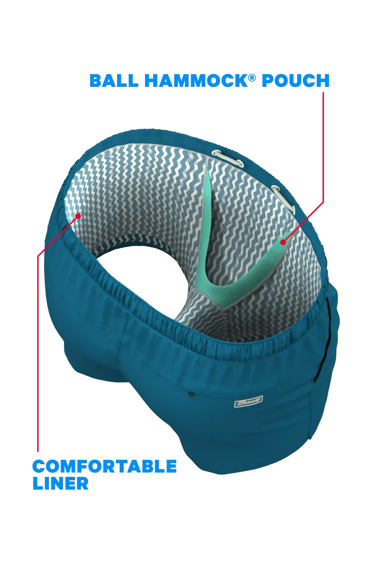 The Lake House | Retro Aztec Ball Hammock® Pouch 8" Swim Trunks