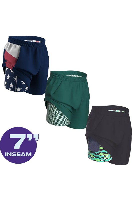 The AMRAP | Ball Hammock® 7 Inch Athletic Shorts 3 Pack