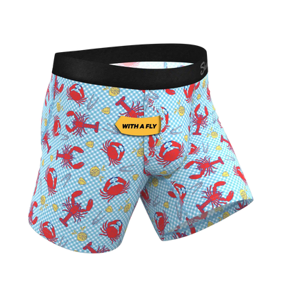 The Cajun Cookout | Summer Crabs Ball Hammock® Pouch Underwear With Fly