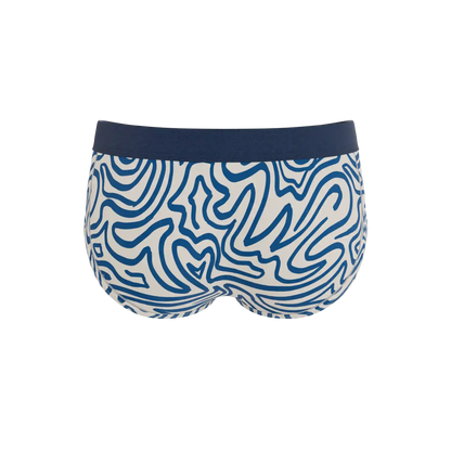 The Rio Grande | Abstract Navy Line Ball Hammock® Pouch Underwear Briefs