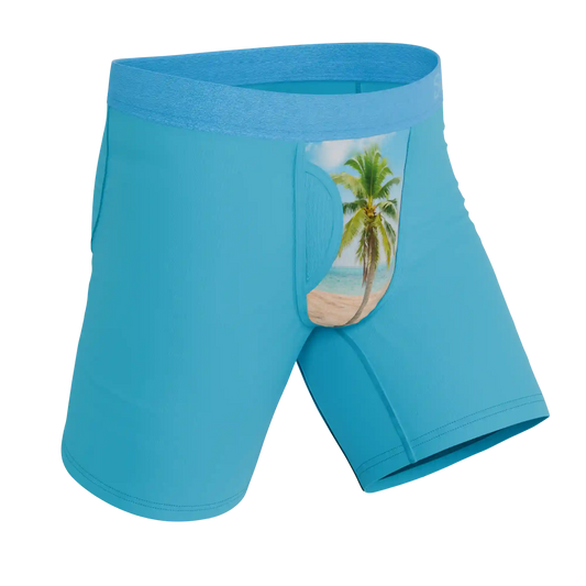 The Beach Please | Palm Tree Ball Hammock® Boxer - Long Leg