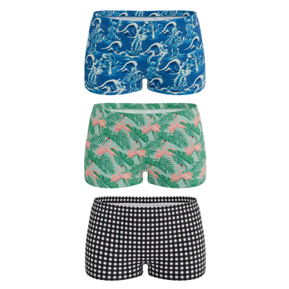 The Wet & Wild | Boyshort Underwear 3 Pack