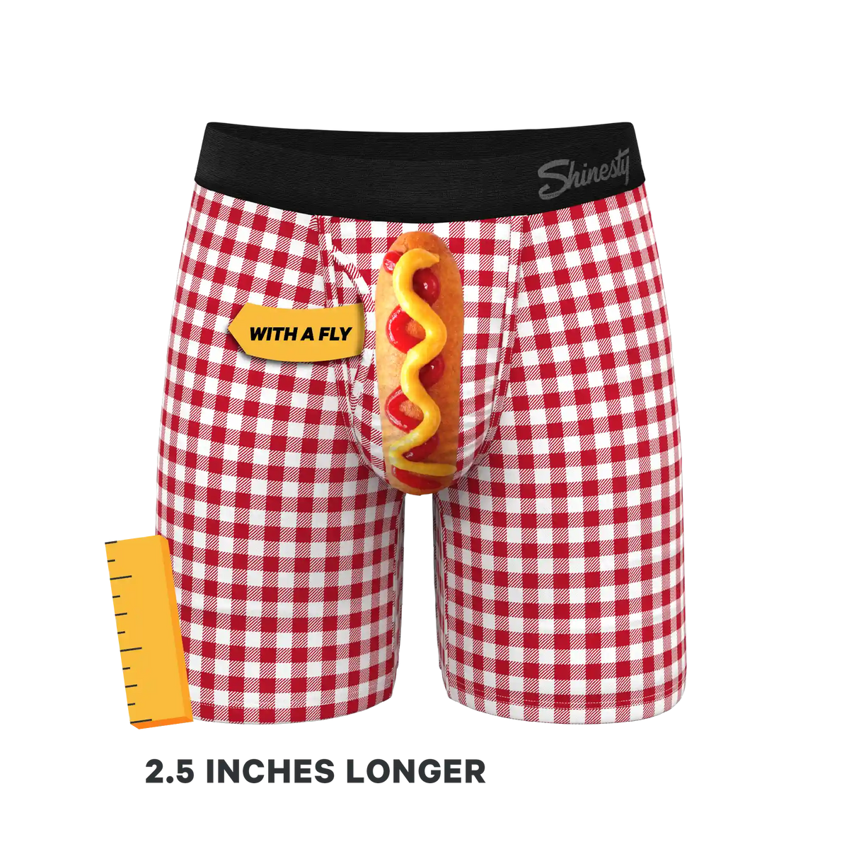 The Hot Diggity | Corn Dog Ball Hammock® Boxer - Long Leg